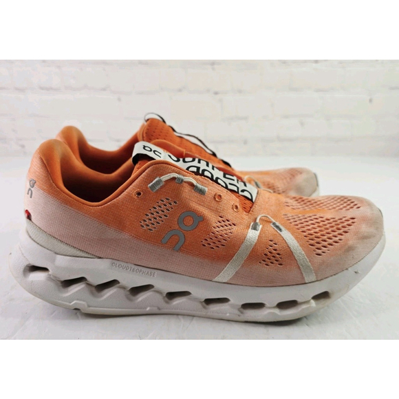 On Other - On Cloudsurfer Mens Flame Orange White Athletic Running Shoes Sneakers Size 11.5